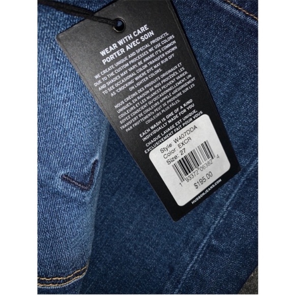 NWT Hudson Krista Low Rise Jeans - Picture 9 of 9